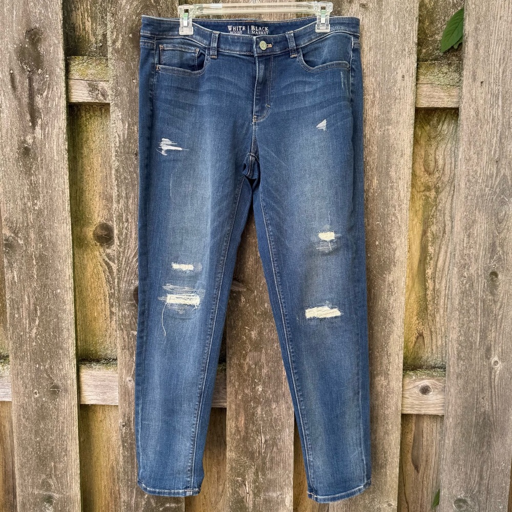 Skinny Blue Distressed Jeans